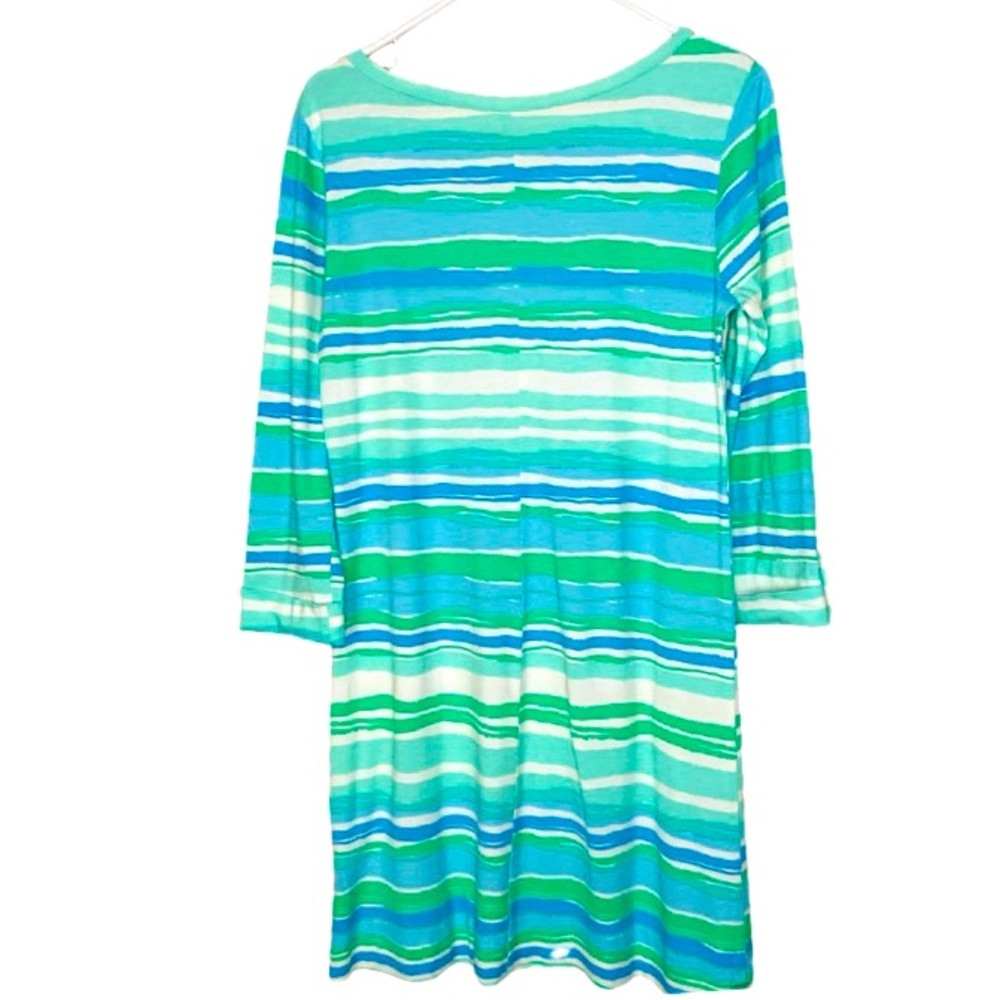 LILLY PULITZER LindenSea Stripe 100% PrimaCottonSz M - Picture 3 of 5